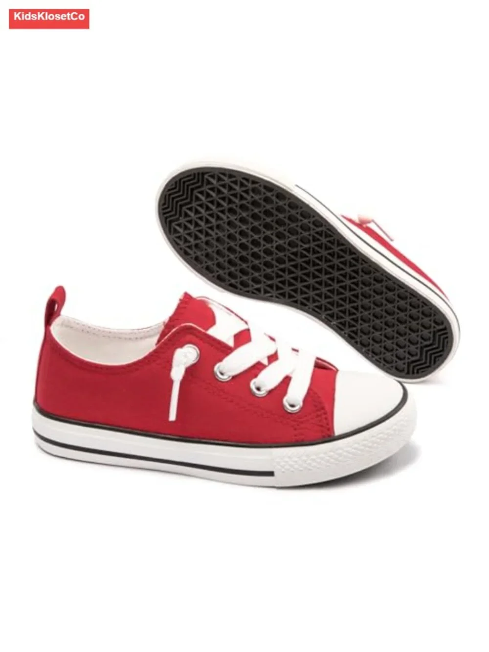 Canvas Slip On Sneakers No Tie Low Top School Shoes